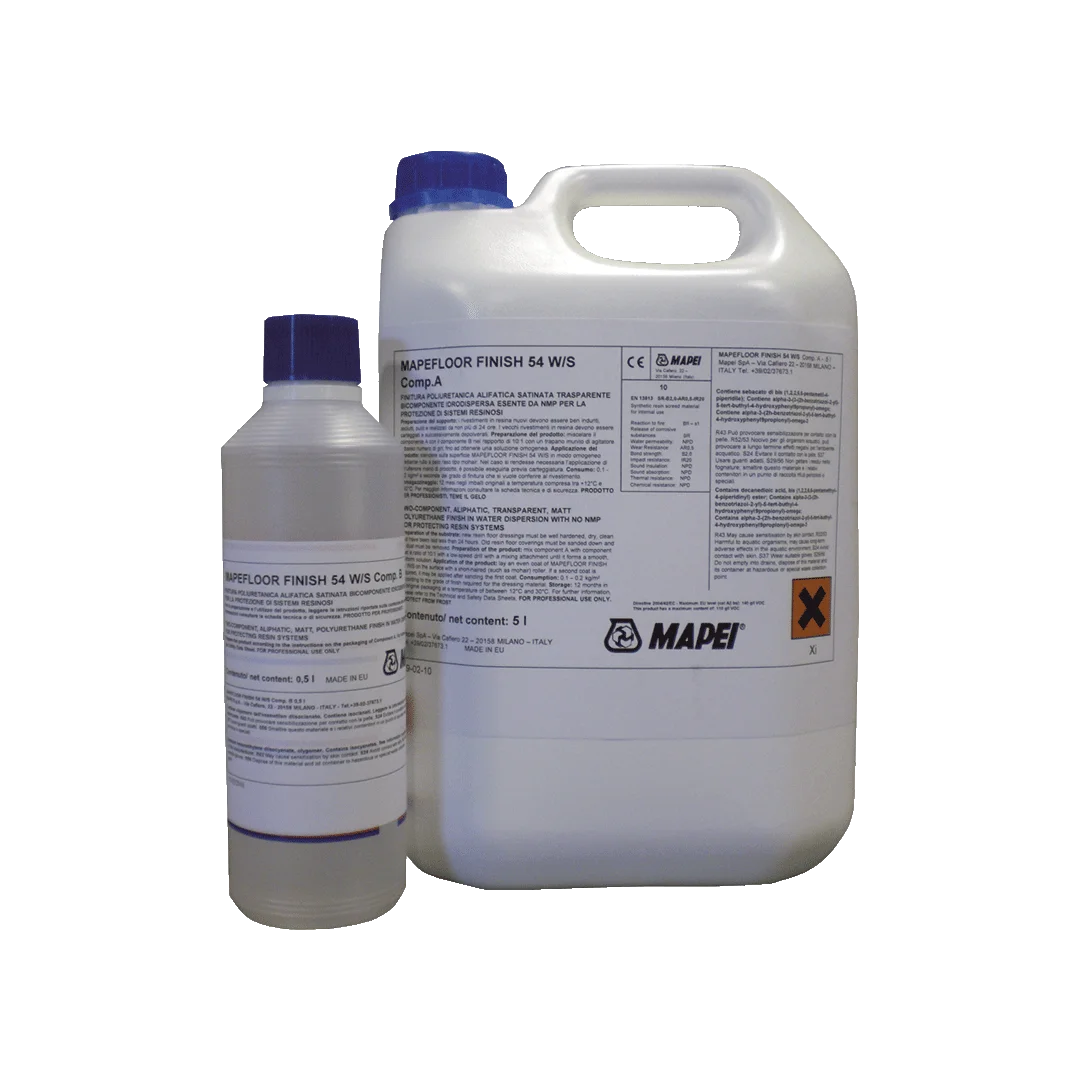 Mapefloor Finish 54 W/S Polyurethane Roofing Protection Fast Drying Floor Coating, Floor Coating, Industrial Flooring,