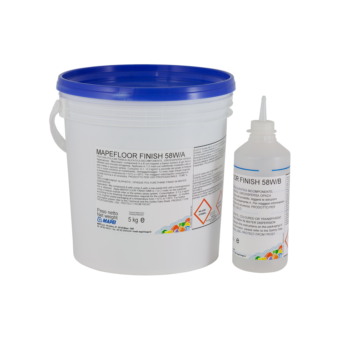 Mapefloor Finish 58 W resin floor coating
