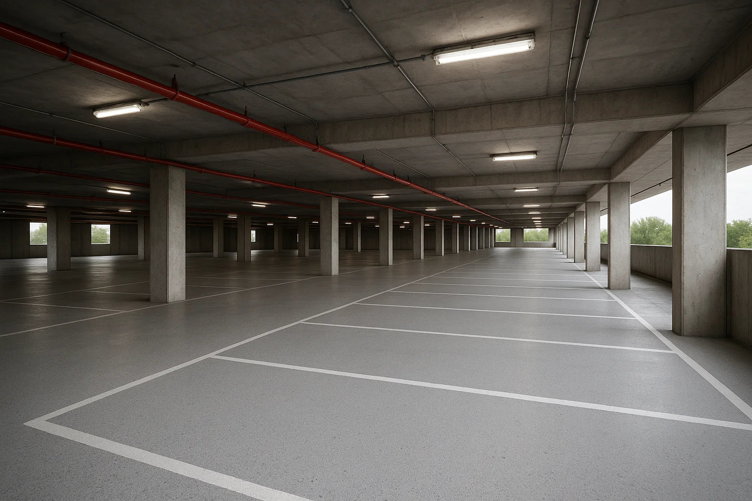 RESCRYL TC 360 two-component pigmented MMA topcoat for industrial floors and car parks, fast curing resin coating with chemical and wear resistance.