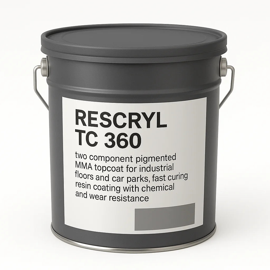 RESCRYL TC 360 MMA Topcoat Waterproofing Protective Coating Car Park Topcoat, Chemical Resistant Coating, Fast Curing