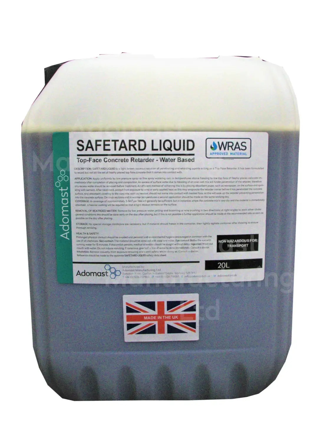 safetard liquid concrete retarder