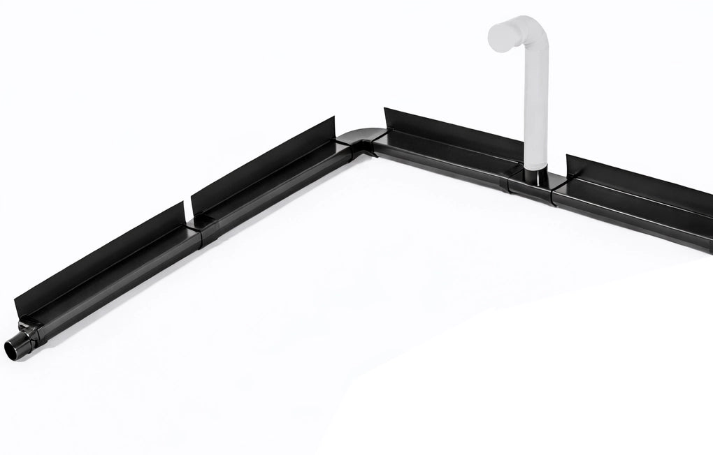 Wykamol Waterguard starter kit with channels, corners, connectors, outlet and jetting eyes. Expandable Type C drainage system for basements.