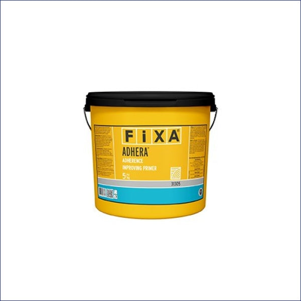 Acrylic dispersion based, single component, viscous primer with high adhesive properties for increasing adherance and balancing the absorption of the surface before covering ceramics on vertical and glassy surfaces or on ceramics.
