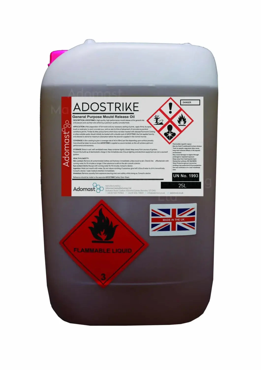 adostrike mould release oil