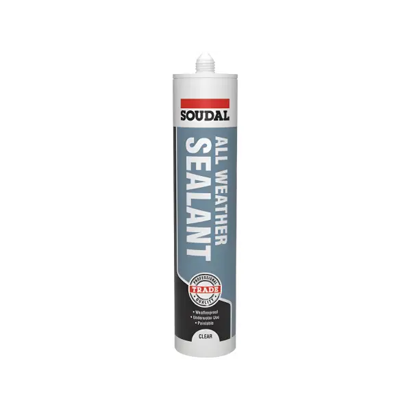 White tube of Soudal All Weather Sealant from All Weather Sealant Tr UK