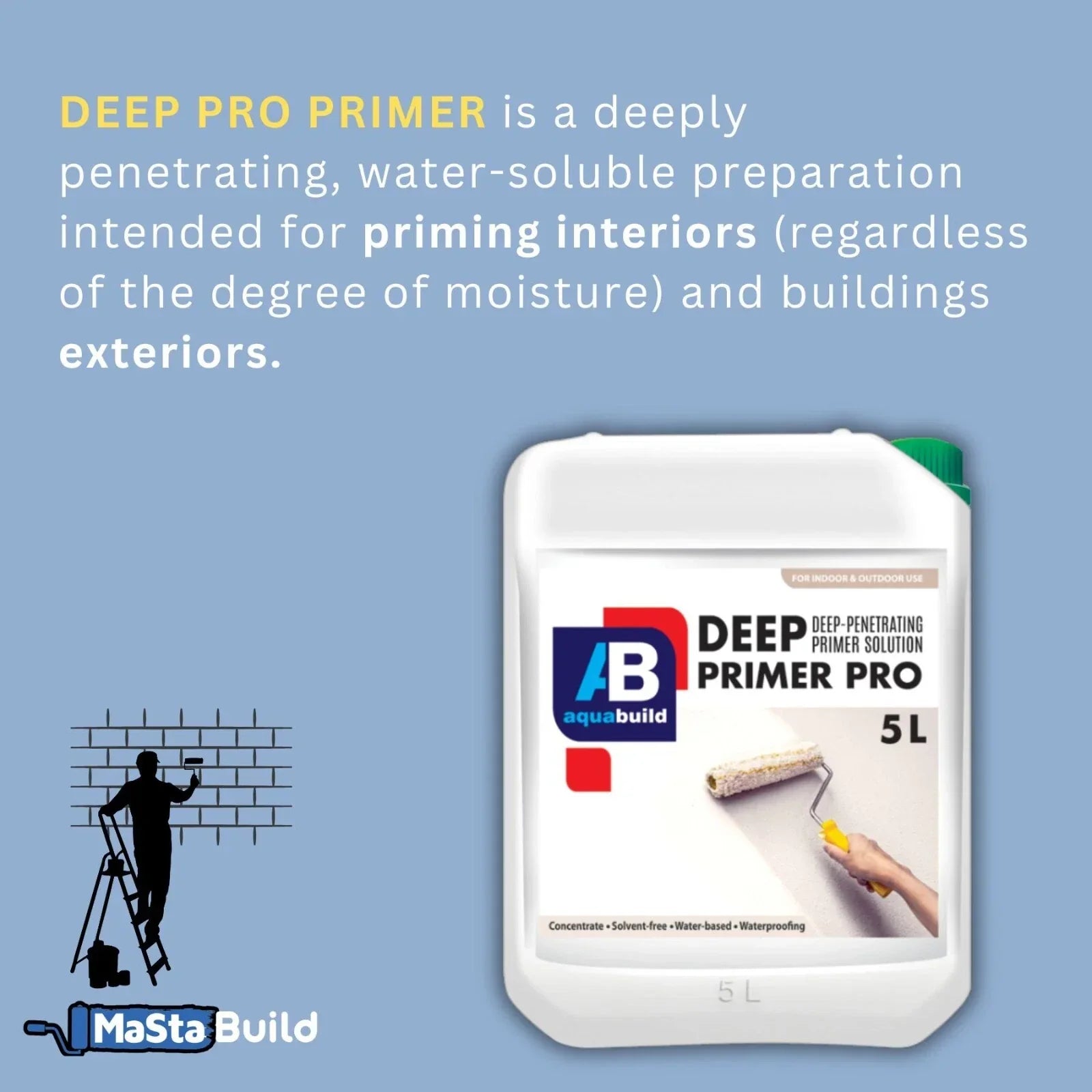 5l primer, acrylic primer, aqua build, breathable primer, brick primer