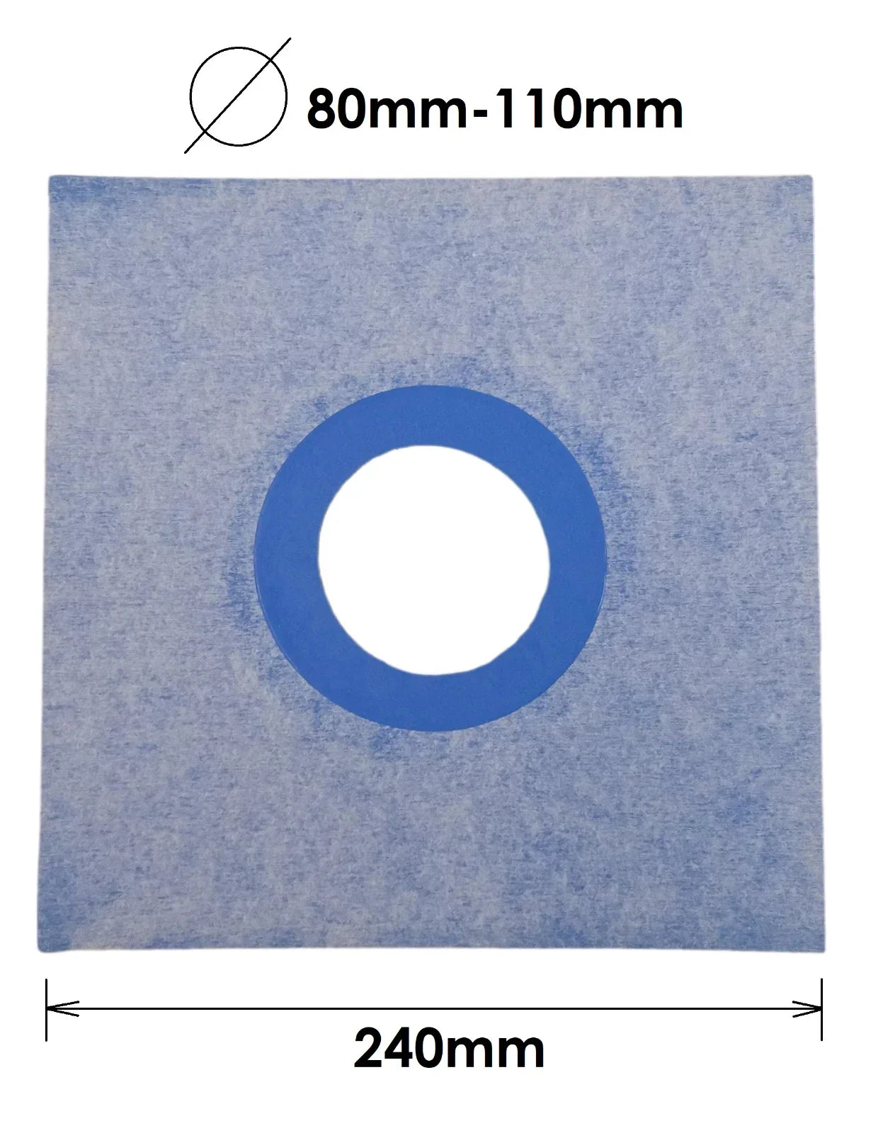 240mm drain collar, aqua build, balcony waterproofing, hydro insulation collar, nonwoven tpe collar