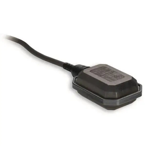 Gray float switch with black cable for Aquasafe High Level Water Alarm system