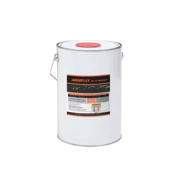 White bucket of sealant from Arboflex Roof Kit 2 for 200m2 coverage