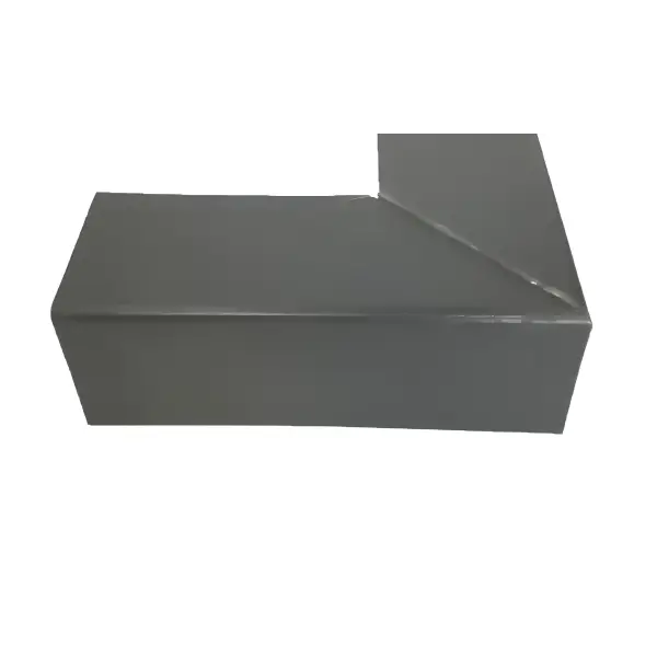 Grey L-shaped foam block cushion for ARBOFLEX Drip Corner Trim product display