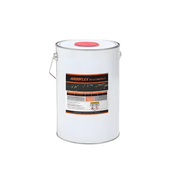 White bucket of sealant from Arboflex Roof Kit 2 for 200m2 coverage