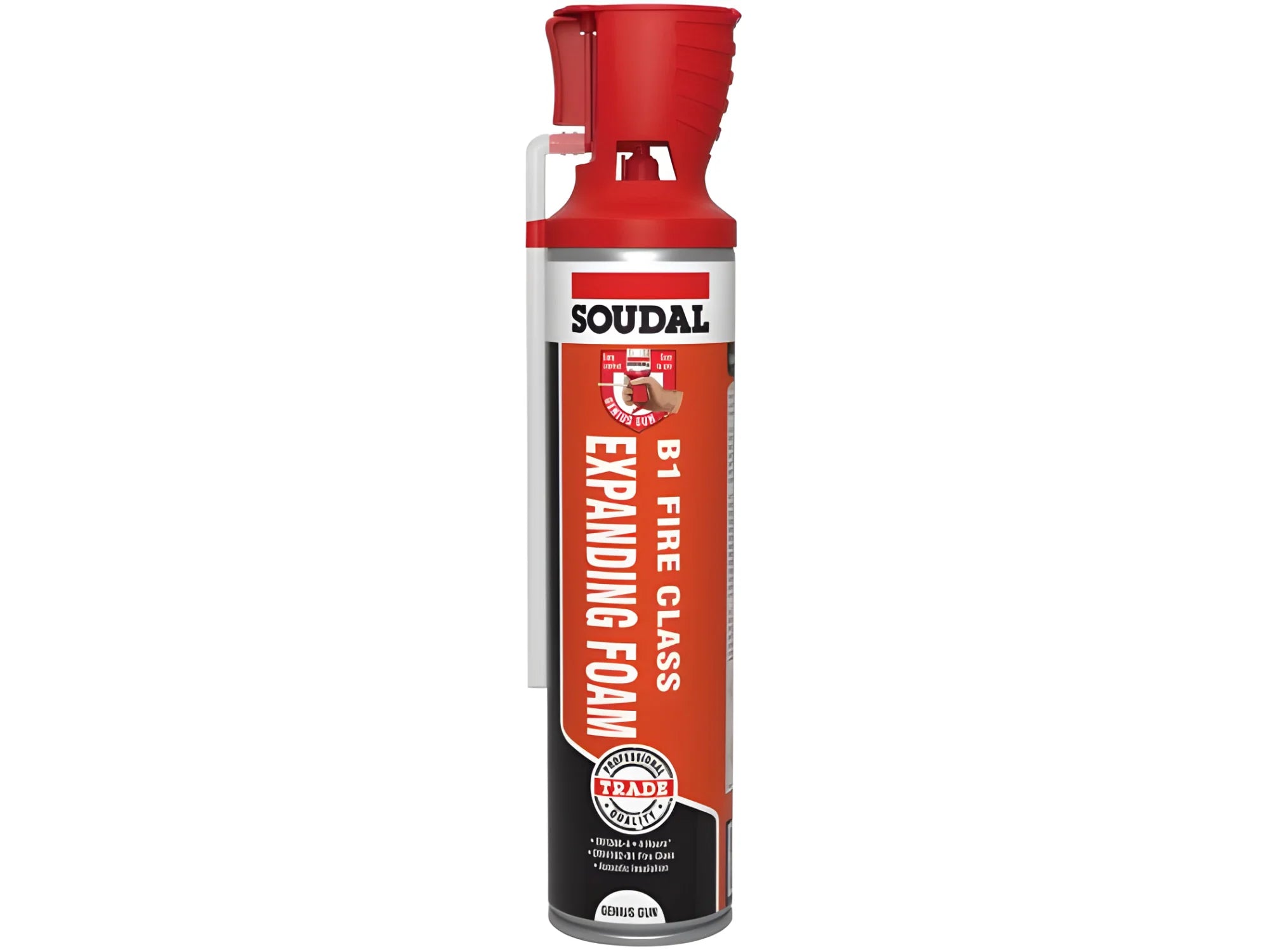 Soudal B1 FIRE & ACOUSTIC EXPANDING FOAM - GENIUS GUN fire Soudal Adhesive, fire rated foam, fire-range, foam filler,