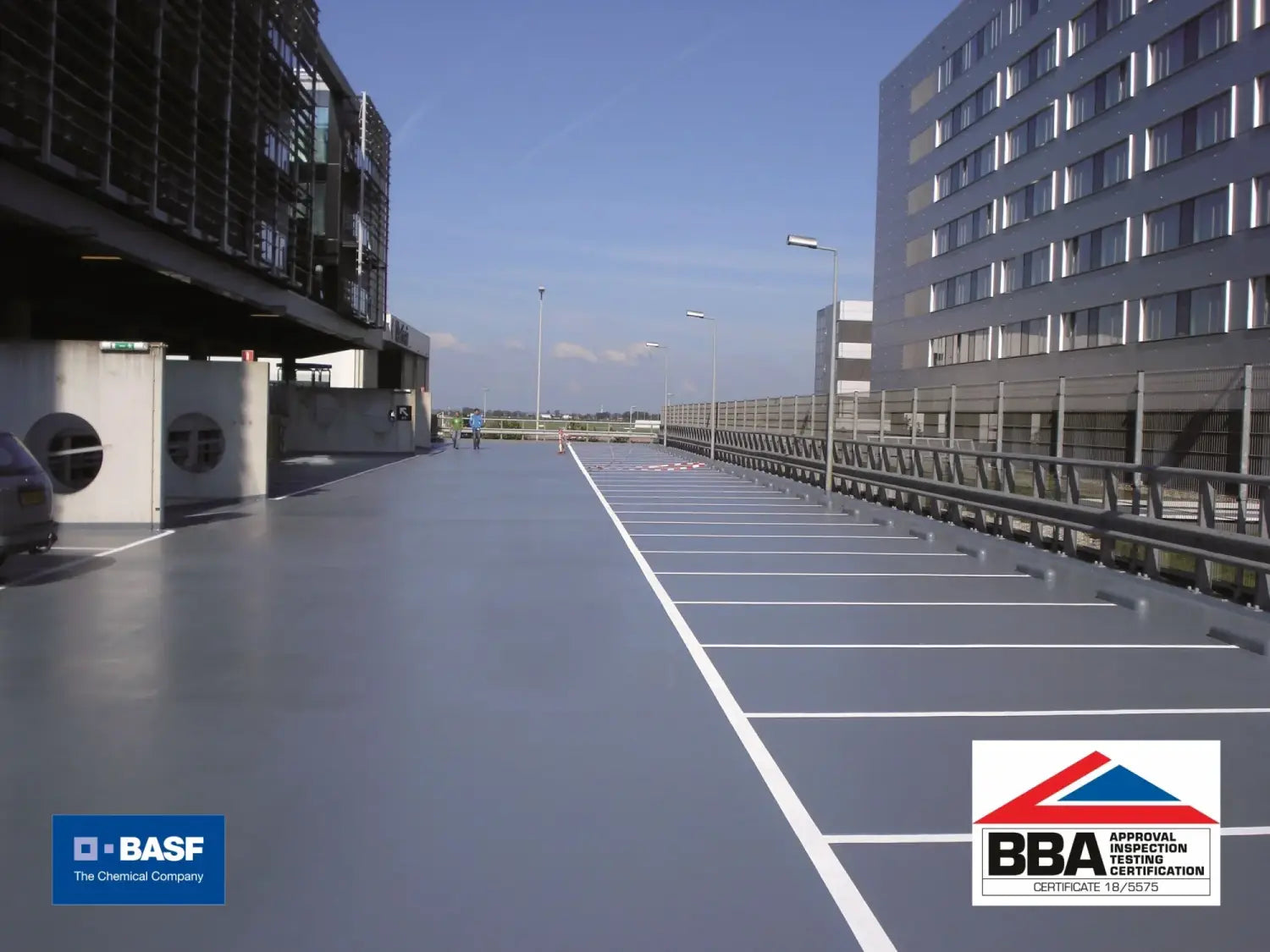 BASF Elastocoat C Polyurea coating for car park decks, roofs and industrial waterproofing applications