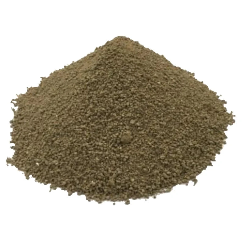 Granular brownish Bentonite Waterproofing material in a pile for construction applications