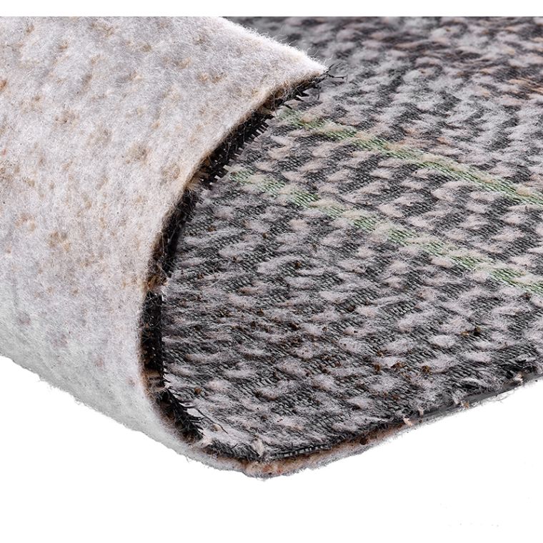 Rolled-up carpet with felt backing for Bentonite Waterproofing application