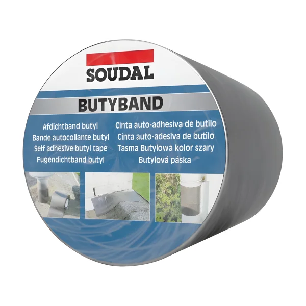 Soudal Butyband butyl tape flashing tape roof flashing, Soudal butyl tape, flashing tape, gap filler, gap filling, gap