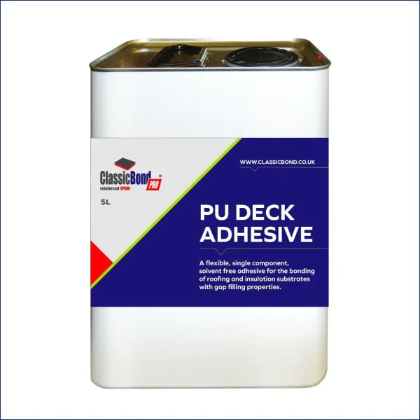 ClassicBond Pro Polyurethane (PU) Adhesive is a one component, moisture curing, high performance adhesive used to bond ClassicBond Pro EPDM polyester lined membranes to a range of substrates plywood, OSB, concrete, PIR/PUR tissue faced insulation, steel, existing bitumen layer etc