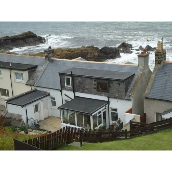 Coastal houses with sea view featuring ClassicBond 1.2mm EPDM Rubber Roof Membrane