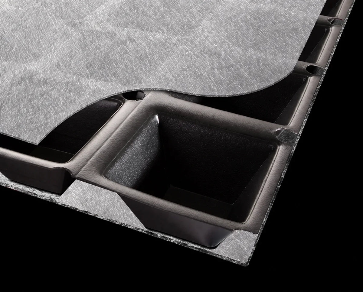 Green roof drainage layer HDPE geocomposite board with water retention and drainage core