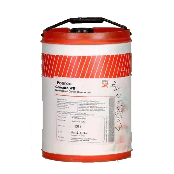 fosroc concure wb water based concrete curing compound spray application