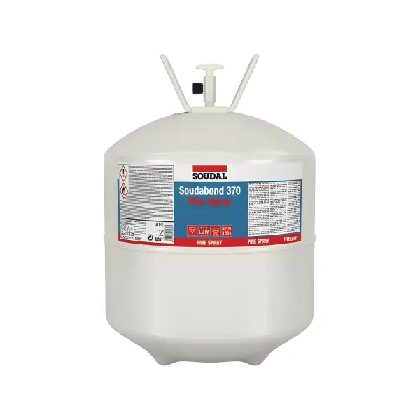 White pressurized canister of Soudabond 270 adhesive in CONTACT ADHESIVE 370 SP SPRAYABLE