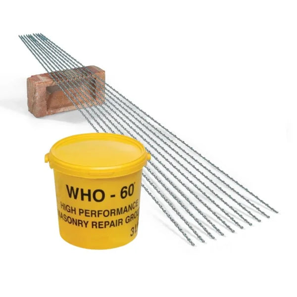 Clever Shield Remedial Wall Ties for Brick Pinning Helix Spiroties, Helix Super Spiro Friction Fit Wall Ties, Remedial