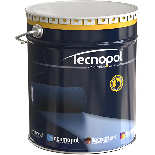 Blue paint can from Desmopol Roof Kit 6 for 150m² coverage