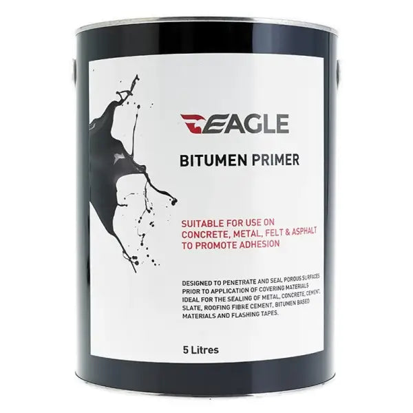 5-liter can of Eagle Bitumen Primer for concrete and metal surfaces