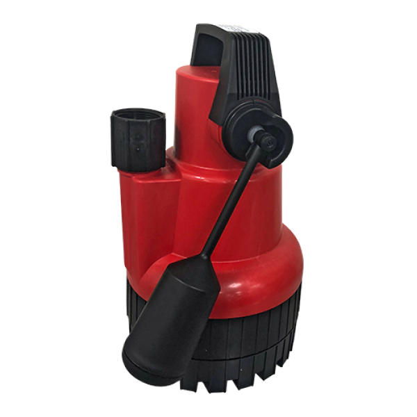 Red Edincare EA33 Automatic Pump with float switch for efficient drainage solutions