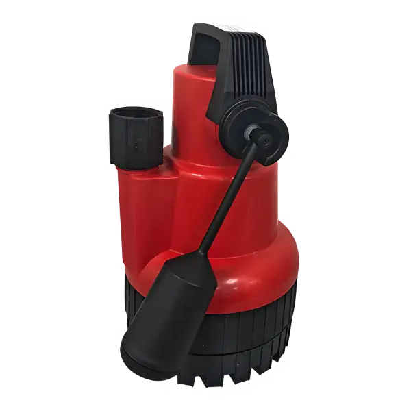 Red Edincare EA33 Automatic Pump with float switch for efficient drainage solutions