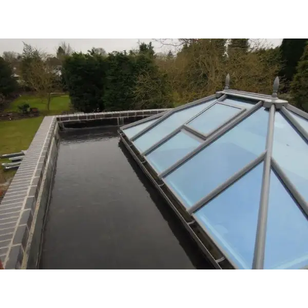 Glass-paneled conservatory roof in EPDM Orangery Roof Kits for elegant outdoor spaces