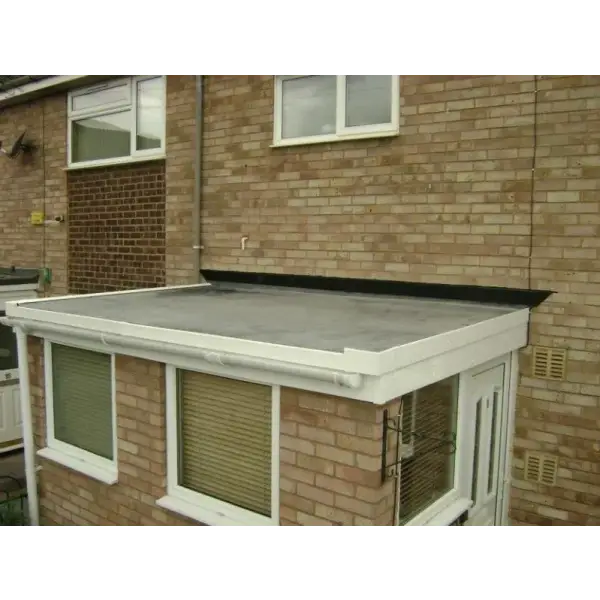 EPDM Porch Roof Kits featuring a modern flat roof extension design for durable coverage