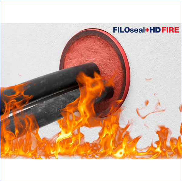 FiloSeal+HD FIRE is suitable for sealing empty or any cable configuration or pipes contained in one duct and also allows easy re-entry of the seal to add or remove cables or pipes as required
