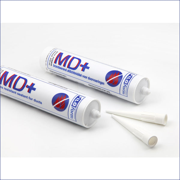 Filoseal MD+ Fire Resistant Sealant  The MD+ sealant is easily applied from a skeleton gun. The high quality, one component, flexible sealant “MD+” is based on a silicon compound that cures with air (Humidity).