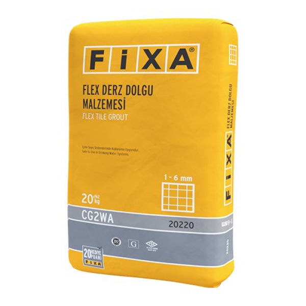 Cement based, high performance, single component, easy-to-apply, flexible tile grout which forms smooth surfaces for 1 - 6 mm joints with reduced water absorption and high abrasion resistance.