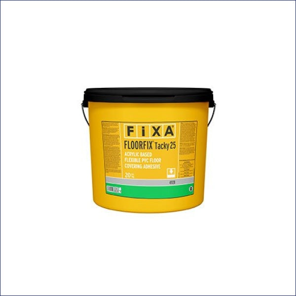 Acrylic based, solvent-free, single component, flexible dispersion floor covering adhesive with improved stickiness for bonding PVC and linoleum floor coverings to pre-leveled surfaces. Offers long workability.