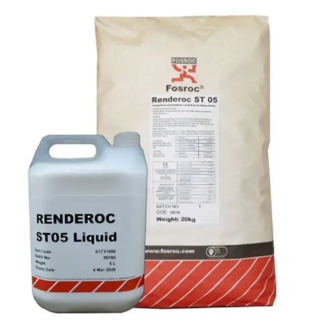 Fosroc Renderoc ST05 Kit BS EN 1504-3 Class R4 fairing and levelling mortar for concrete repairs reprofiling