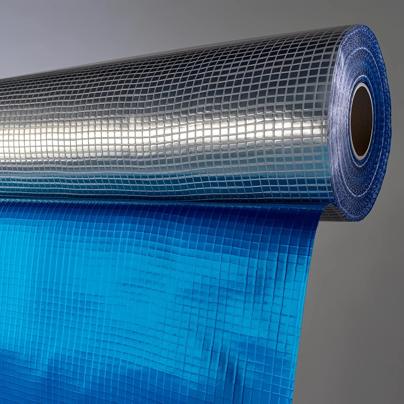 Visqueen gas barrier membrane roll blue and silver polyethylene radon and methane protection