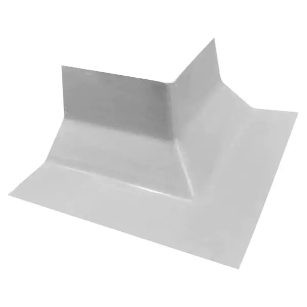 White folded paper with angular creases shaped like GRP External Fillet Corner C3