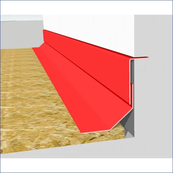 The Flashing Trim is a preformed lead simulation trim designed to be used instead of lead flashing. The trim will slot into the brickwork, so you will need to cut a 25mm chase in between two brickwork courses for the return to set into.