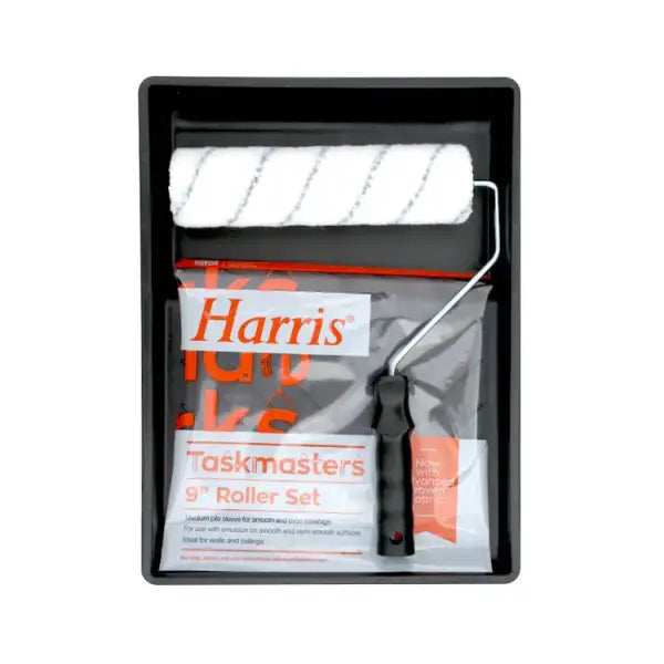 Paint roller set with tray from Harris Taskmaster showcased in Harris Roller Set