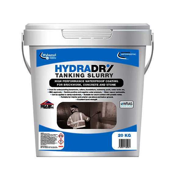 HydraDry Tanking Slurry 20 Kg Bucket in Grey Tanking Slurry