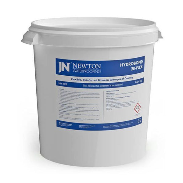 Newton Hydrobond 2K Flex Highly Flexible, Polystyrene-Filled, Polymer Modified, 2-Component Bitumen Coating