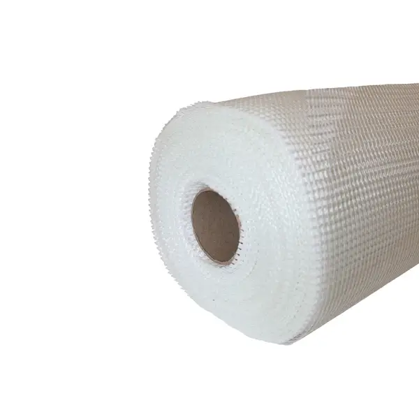 White fiberglass mesh roll with hollow cardboard core for Newton Hydrobond 2K-Flex Mesh