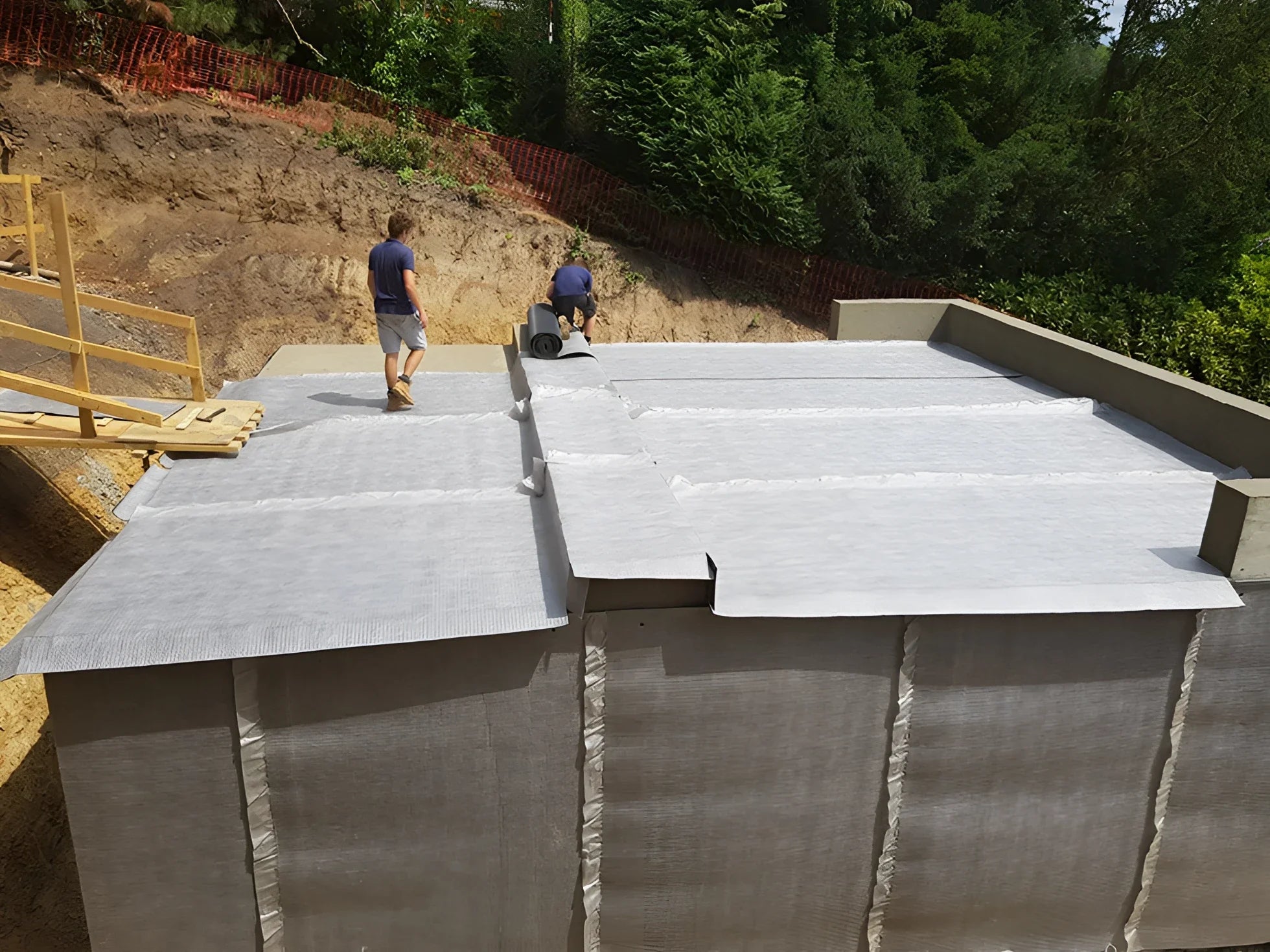 Hydrobond 410 Geodrain - External Drainage & Protection Membrane Waterproofing Basement Drainage, Deck Drainage System,