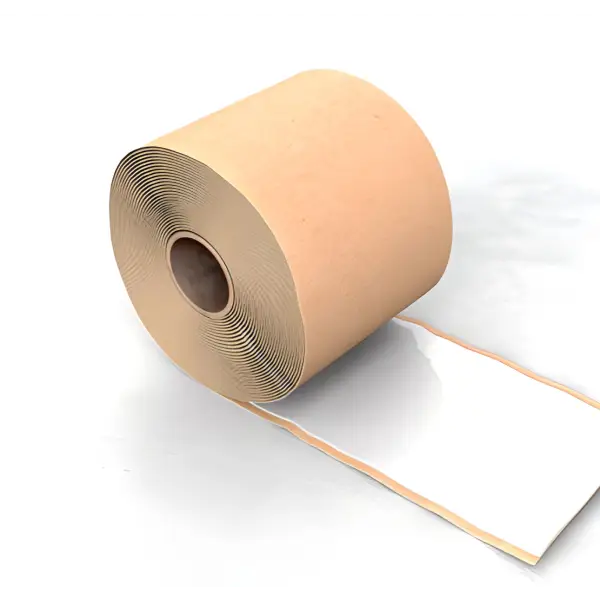 Roll of brown kraft paper tape with white backing for Newton Hydrobond SAGM Detail Strip