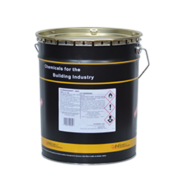 HYPERDESMO®-ADY-E is a one-component polyurethane fluid which cures with the humidity in the atmosphere to produce a transparent membrane, of increased elasticity, with uniform adhesion over the entire surface. It is aliphatic: no yellowing as a result of direct exposure to sunlight. It is ideal for colour protection of HYPERDESMO® polyurethane waterproofing products