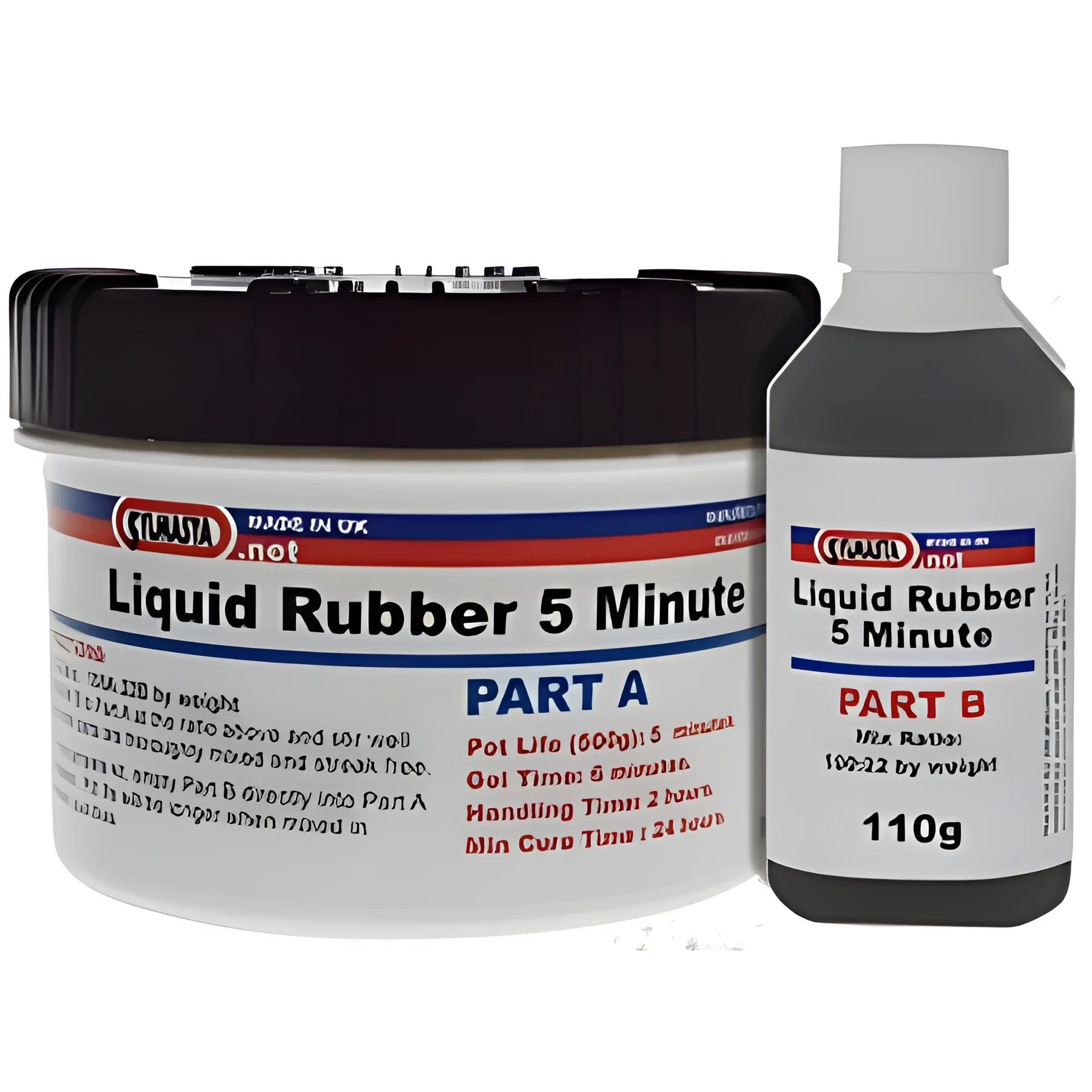 Liquid Rubber Rapid 5 Minute PU21 500g Sylmasta Rubber Repair, Rubber Repair System, Sylmasta Metal Repair