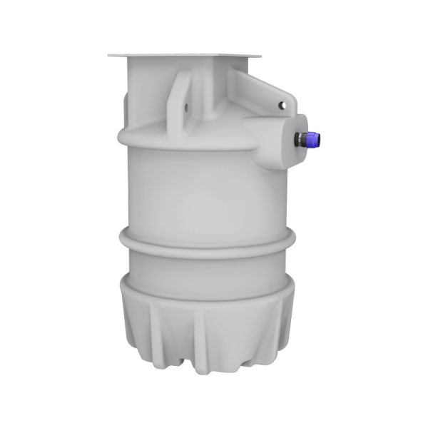 Gray cylindrical industrial component for MagnaPro Twin 800-1500 Vortex, 1-phase