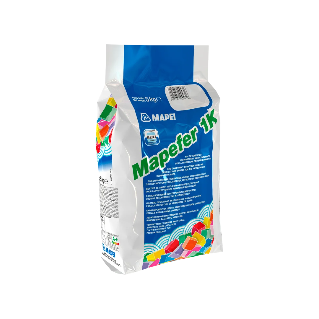 Mapefer 1K Anti Corrosion Mortar Mapei anti-corrosion, anti-corrosion coating, brush application, cementitious mortar,